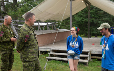 Gagetown Command Team Visits Camp Maple Leaf