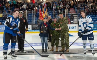 Fredericton Jr. Red Wings and St. John Sea Dogs “Support the Troops” game