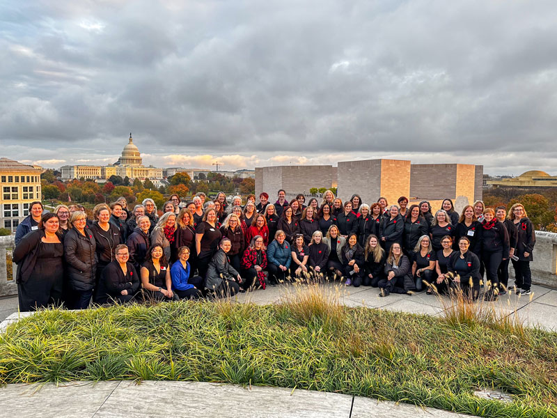Local Military Wives Pay Tribute Through Song on Remembrance Day in U.S. Capitol.