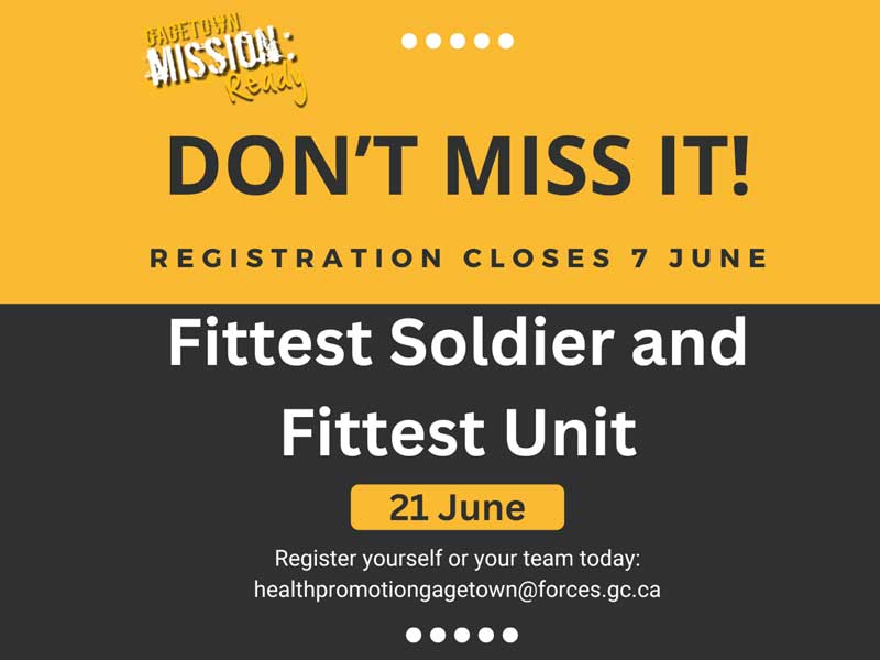 GAGETOWN’S FITTEST SOLDIER AND FITTEST UNIT COMPETITION 2024
